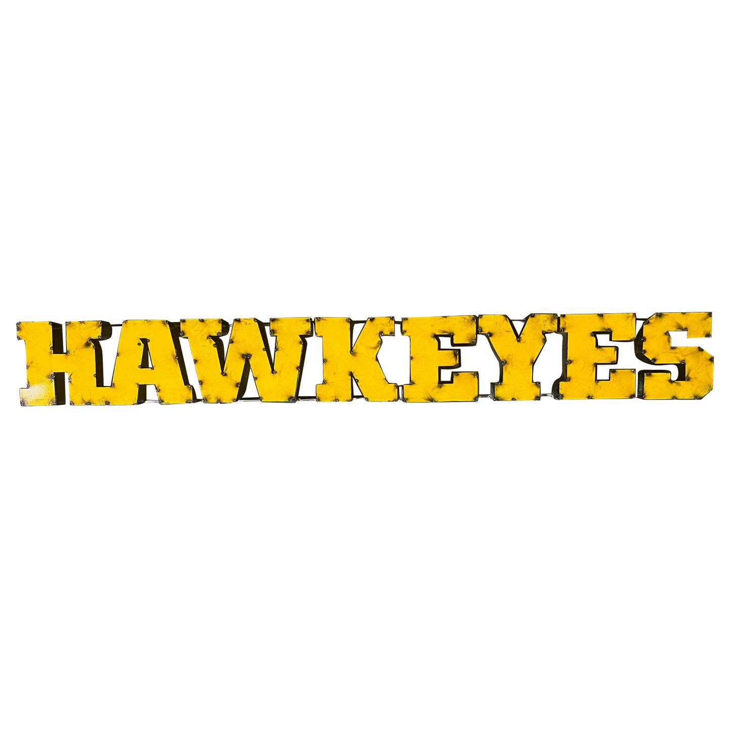 Iowa "Hawkeyes" Recycled Metal Wall Decor