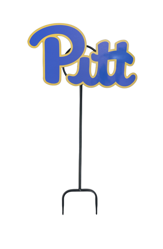 University of Pittsburgh logo yard decor