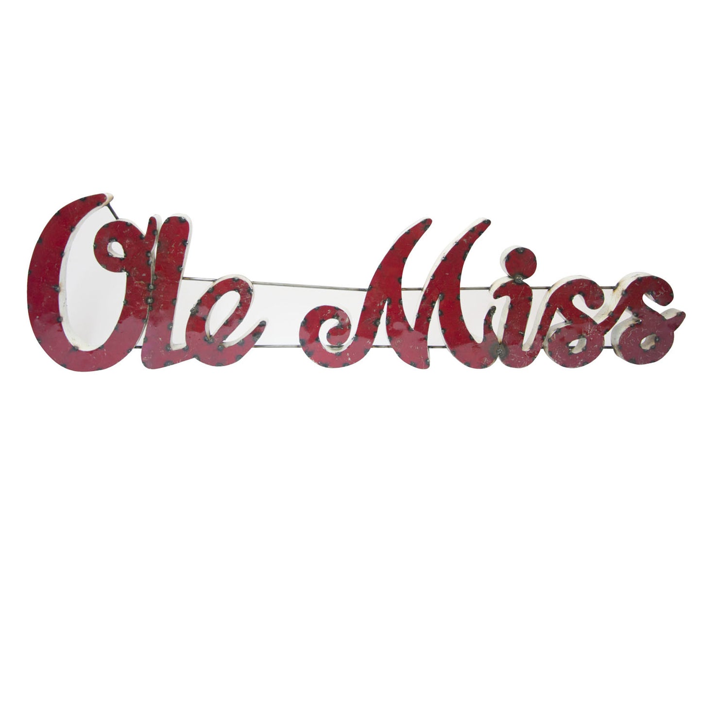 Ole Miss "Ole Miss" Recycled Metal Decor