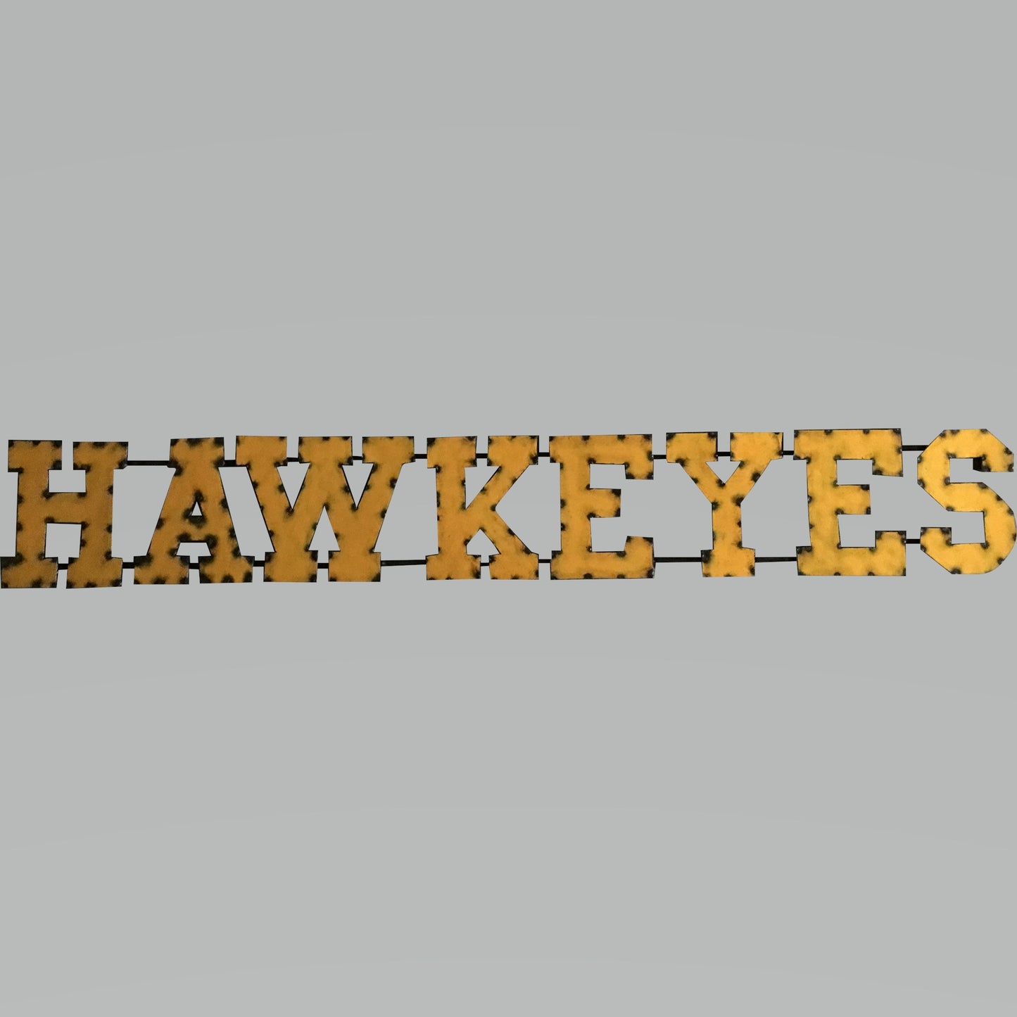 Iowa "Hawkeyes" Recycled Metal Wall Decor
