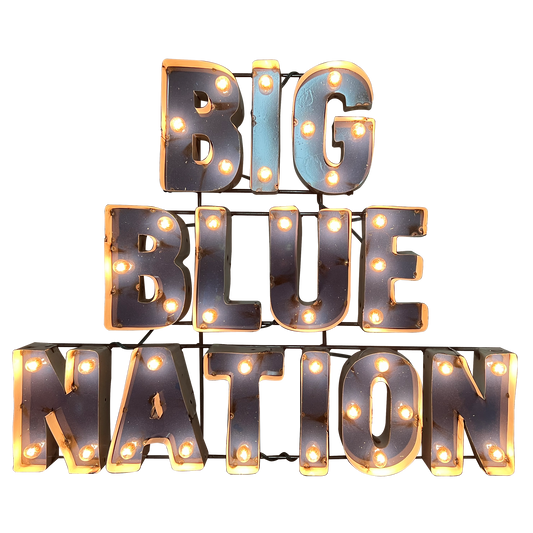 KENTUCKY WILDCATS-BIG BLUE NATION ILLUMINATED RECYCLED METAL WALL DECOR