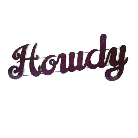 Texas A&M University "Howdy" Recycled Metal Wall Decor