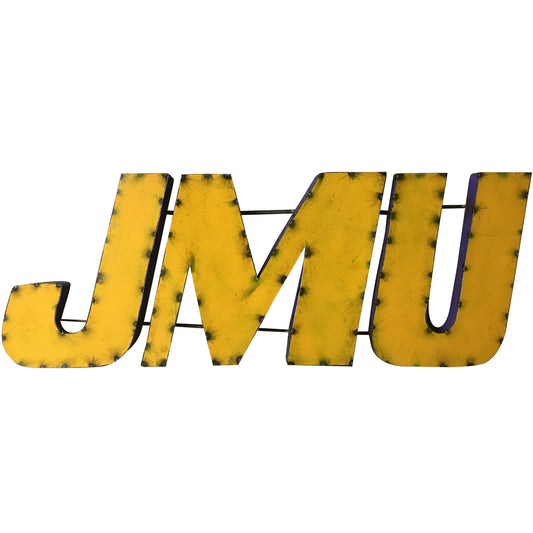 James Madison University "JMU" Recycled Metal Wall Decor