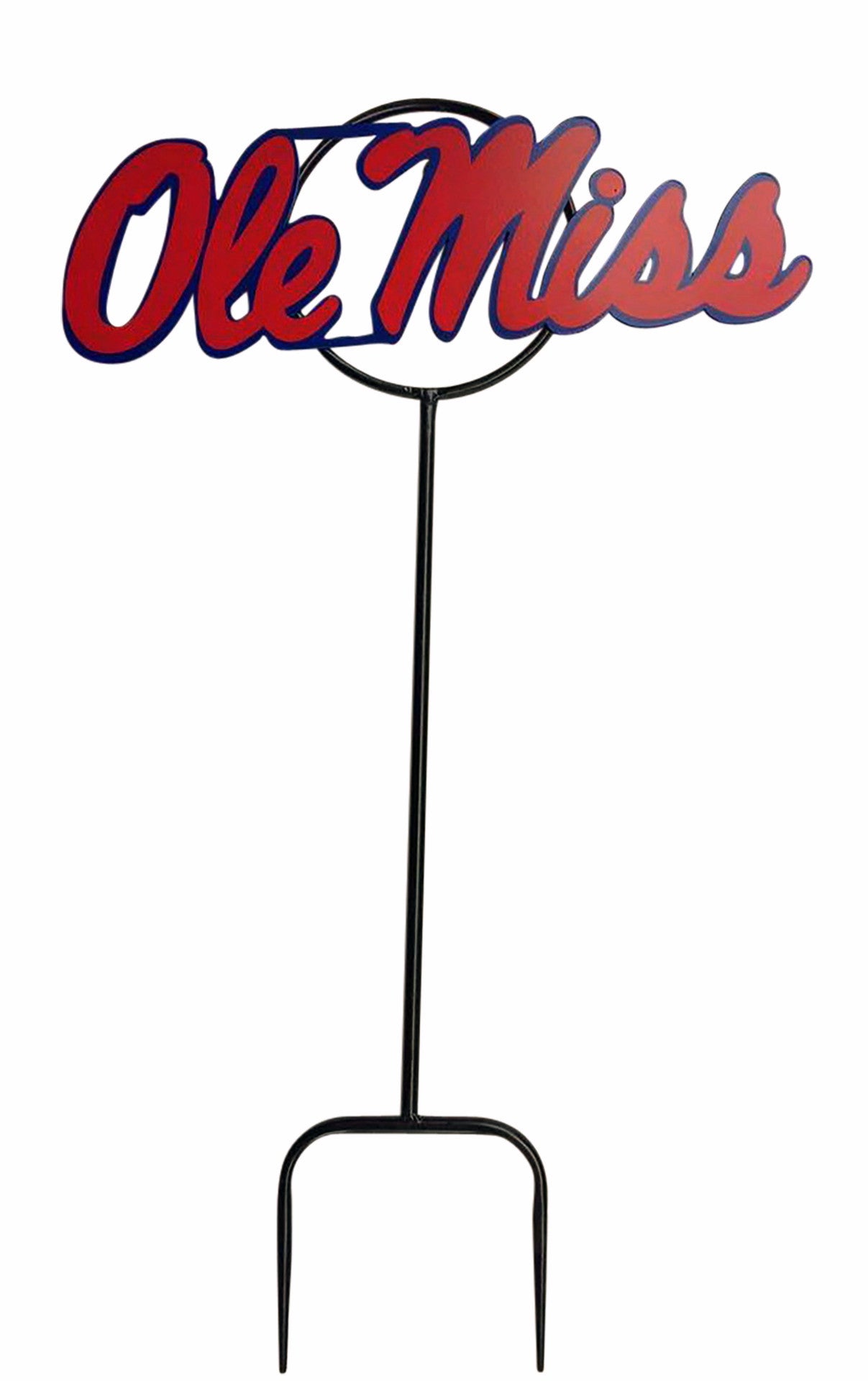 University of Mississippi "Ole Miss" Wrought Iron Yard Decor