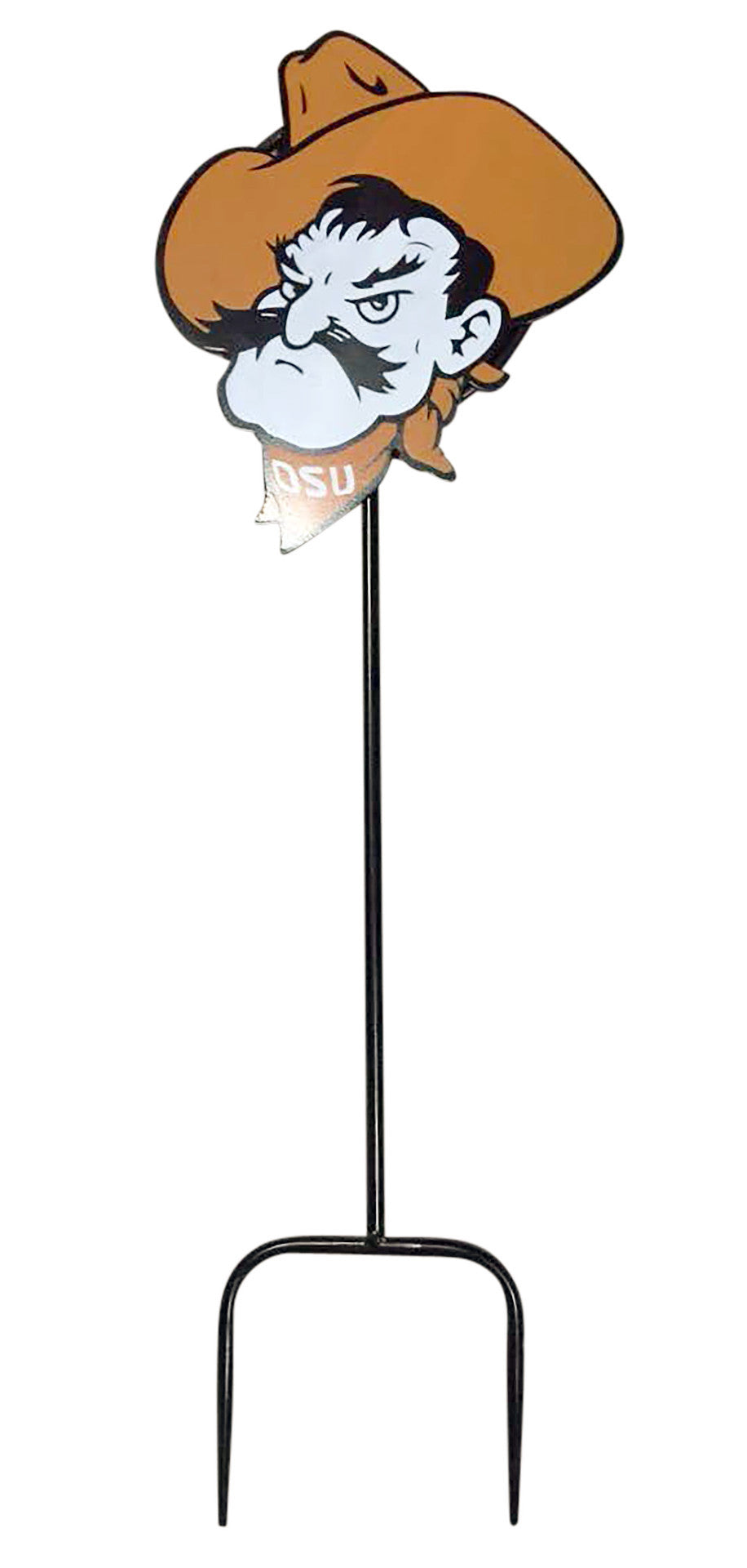 Oklahoma State University Pistol Pete Wrought Iron Yard Decor