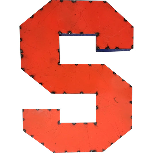 Syracuse "S" Recycled Metal Wall Decor