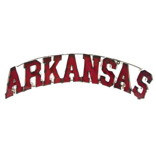 University of Arkansas "Arkansas" Recycled Metal Wall Decor