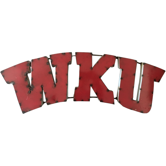 Western Kentucky University "WKU" Recycled Metal Wall Decor