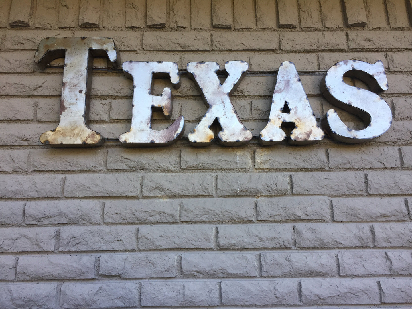 TEXAS RUSTIC RECYCLED METAL WALL DECOR
