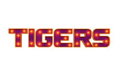 LSU "Tigers" Lighted Metal Wall Sign — Handcrafted, Officially Licensed Heirloom Decor