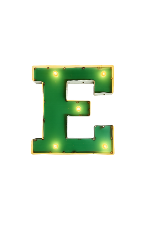 Eastern Michigan "E" Lighted