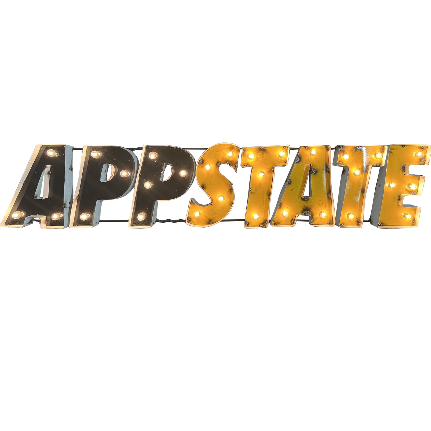 Appalachian State Lighted Recycled Metal Wall Decor