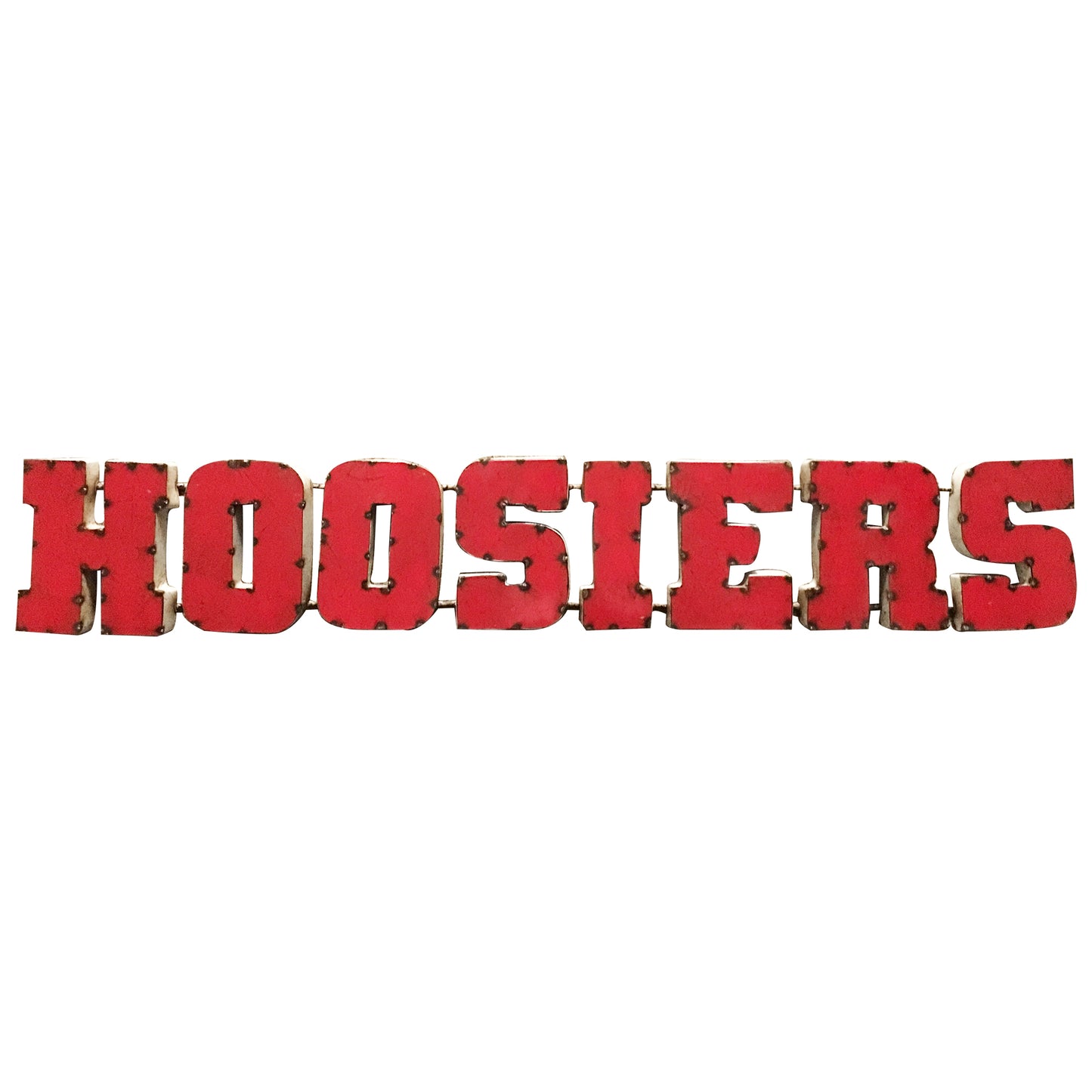 INDIANA HOOSIERS RECYCLED METAL WALL DECOR