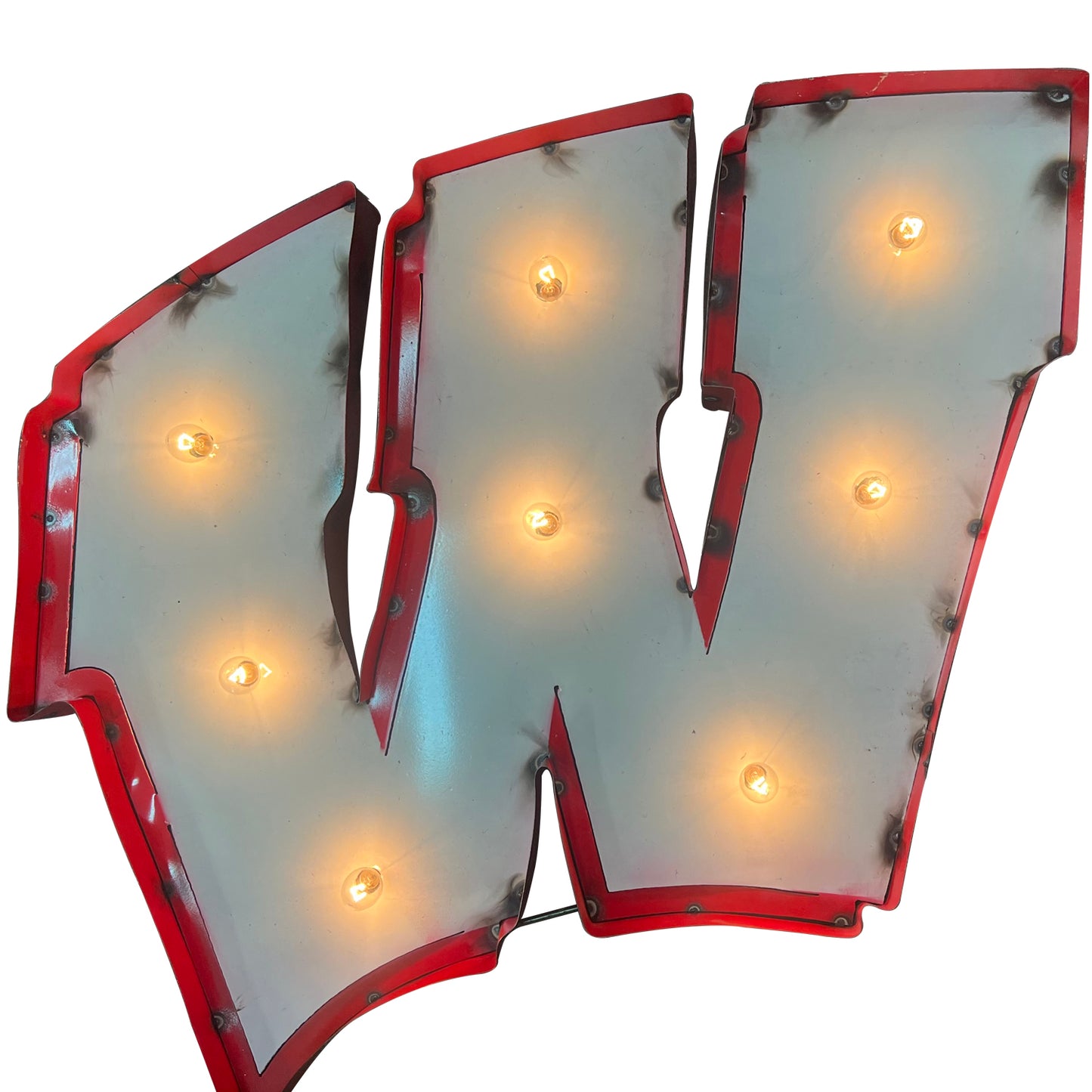 The University of Wisconsin Badgers Illuminated Recycled Metal Wall Decor