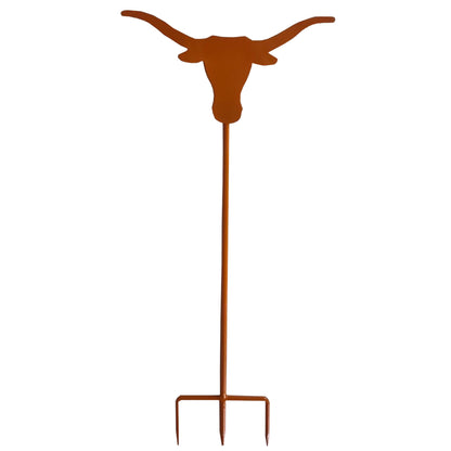 Texas Longhorn wrought iron flower bed decor