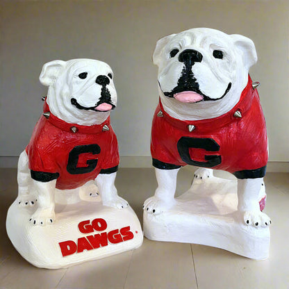 Georgia Bulldogs Standing UGA Mascot Table Top Sculpture
