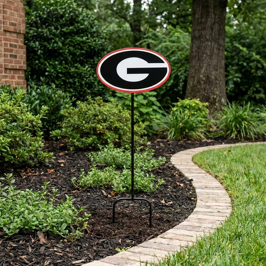 University of Georgia Logo Wrought Iron Yard Decor