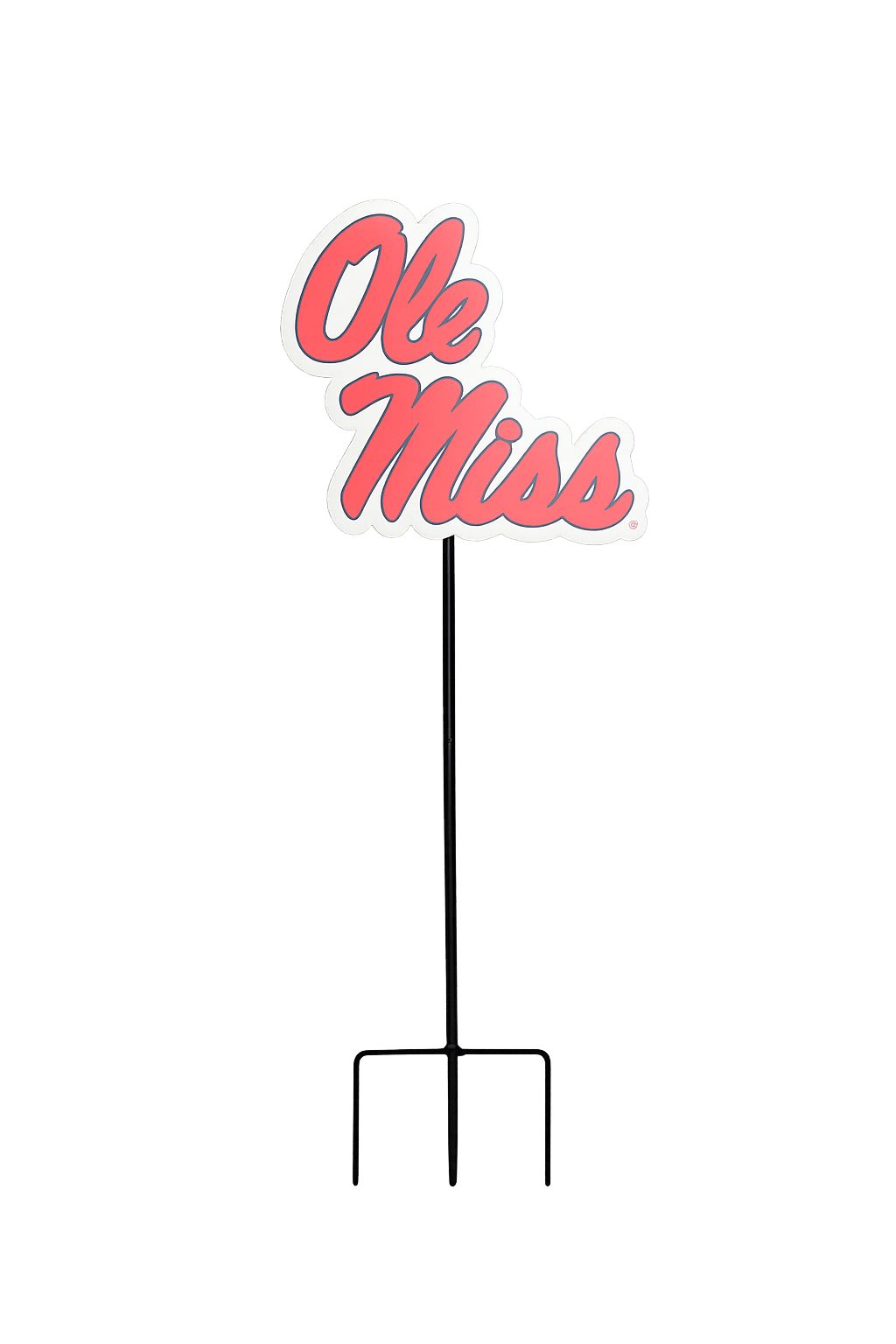 University of Mississippi "Ole Miss" Wrought Iron Yard Decor