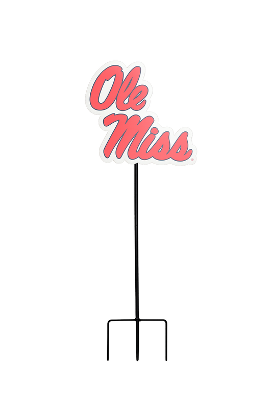 University of Mississippi "Ole Miss" Wrought Iron Yard Decor