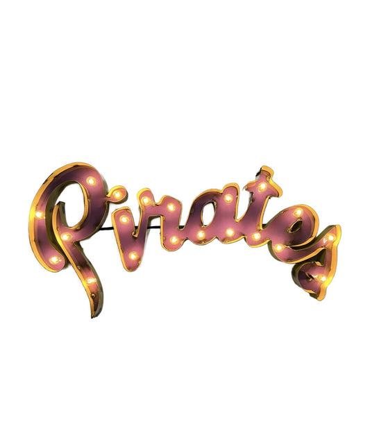 East Carolina Pirates Lighted Recycled Metal Wall Decor
