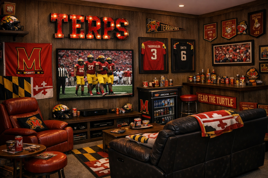 Maryland Terrapins "Terps" Lighted Recycled Metal Wall Decor