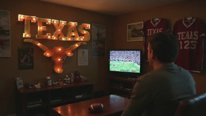 University of Texas at Austin Illuminated Recycled Metal