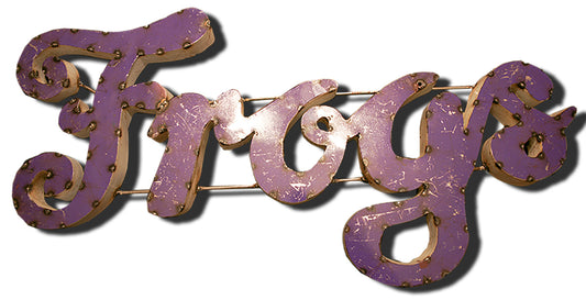 Texas Christian University TCU "Frogs" Recycled Metal Wall Decor