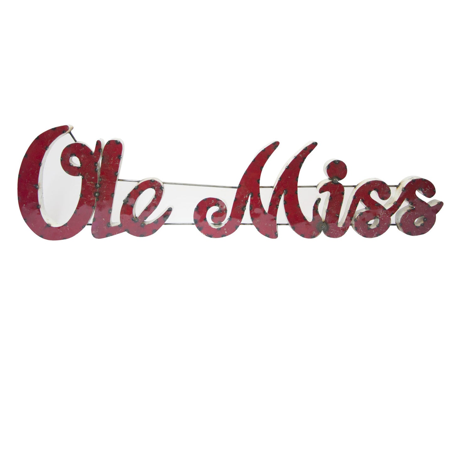 University of Mississippi "Ole Miss" Recycled Metal Wall Decor