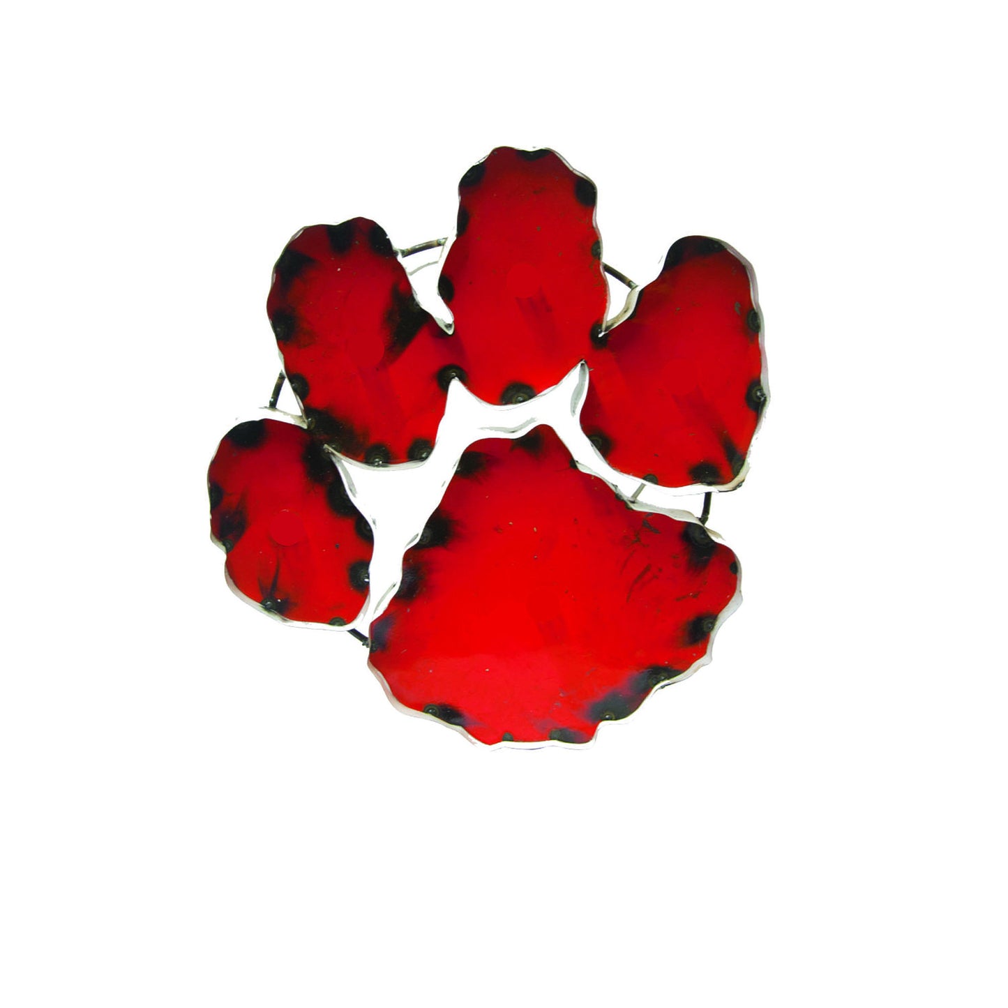 Clemson University Tiger Paw Recycled Metal Wall Decor