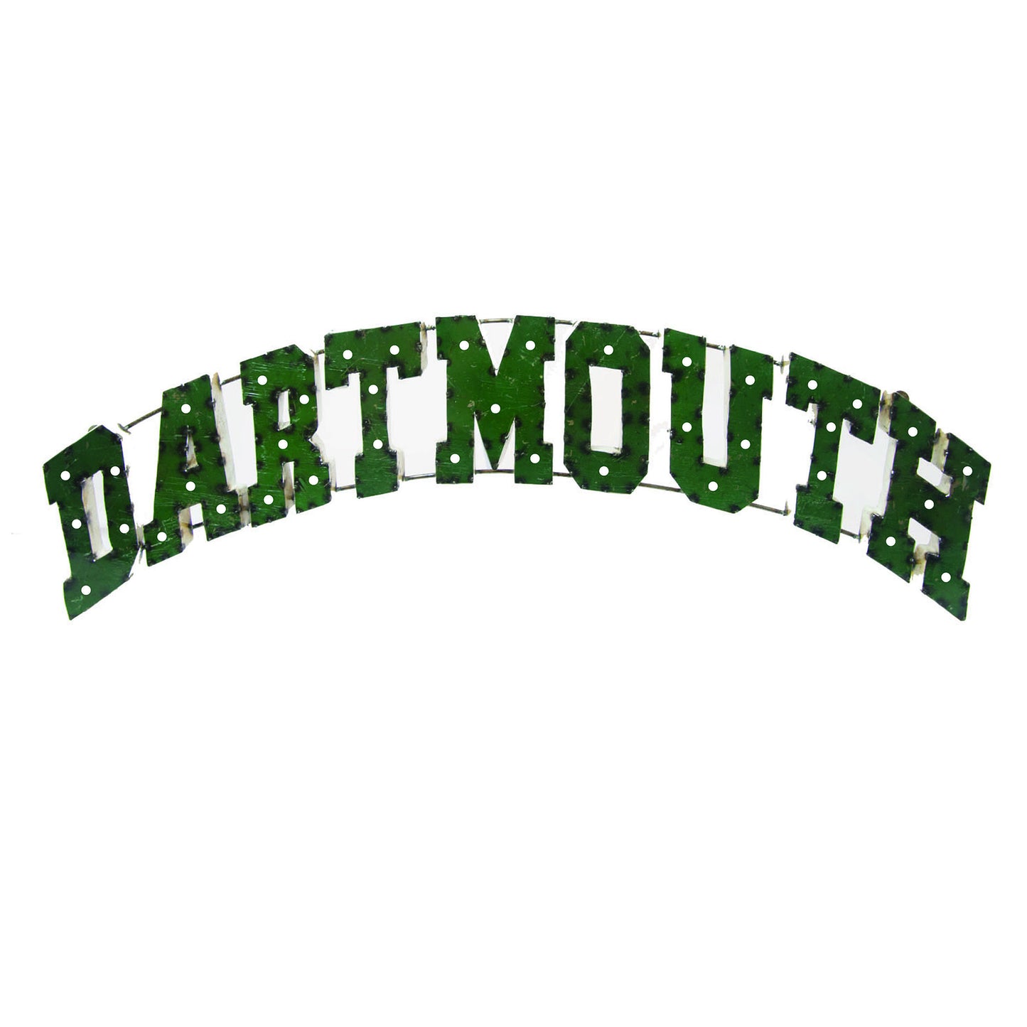 Dartmouth College "Dartmouth" Lighted Recycled Metal Wall Decor