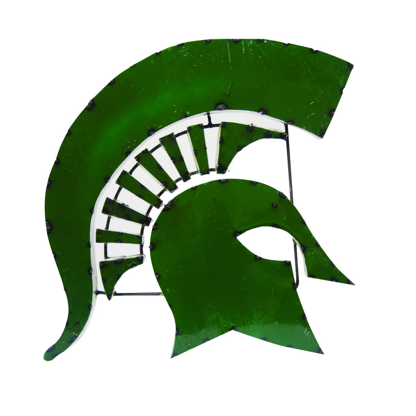 Michigan State Spartan Head Recycled Metal Wall Decor
