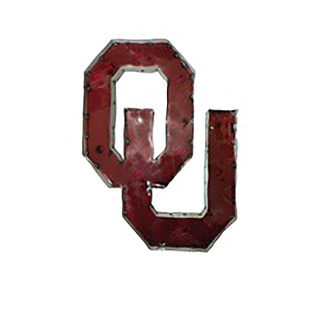 University of Oklahoma "OU" Recycled Metal Wall Decor