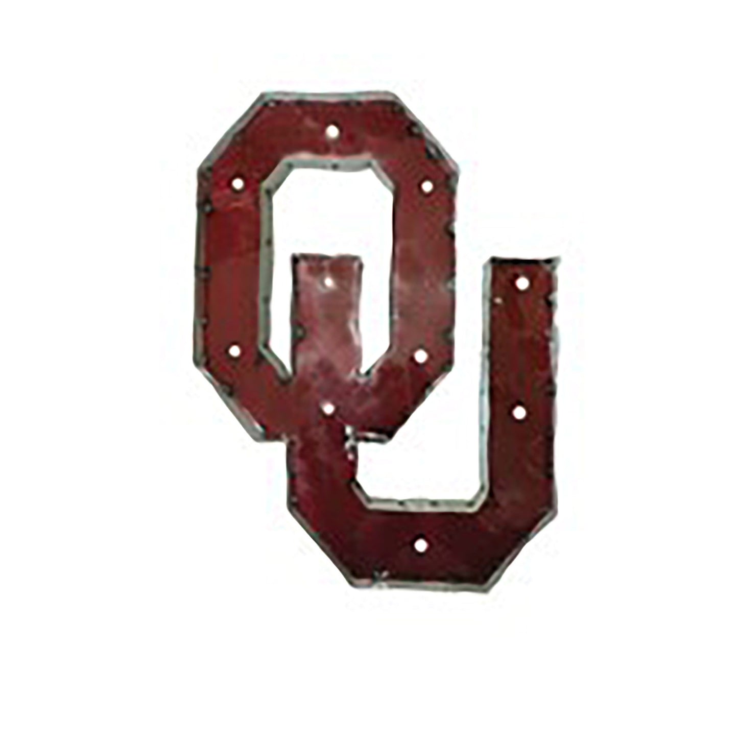University of Oklahoma "OU" Lighted Recycled Metal Wall Decor
