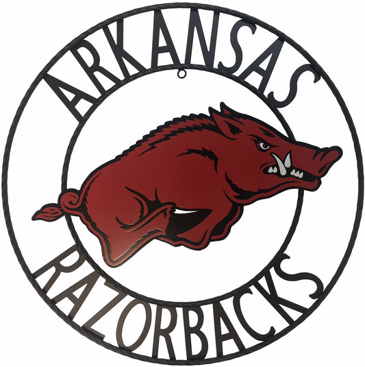 University of Arkansas Razorbacks Wrought Iron Wall Decor
