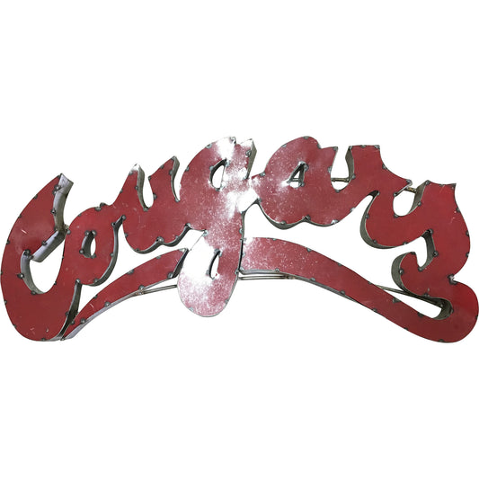 Washington State University "Cougars" Recycled Metal Wall Decor