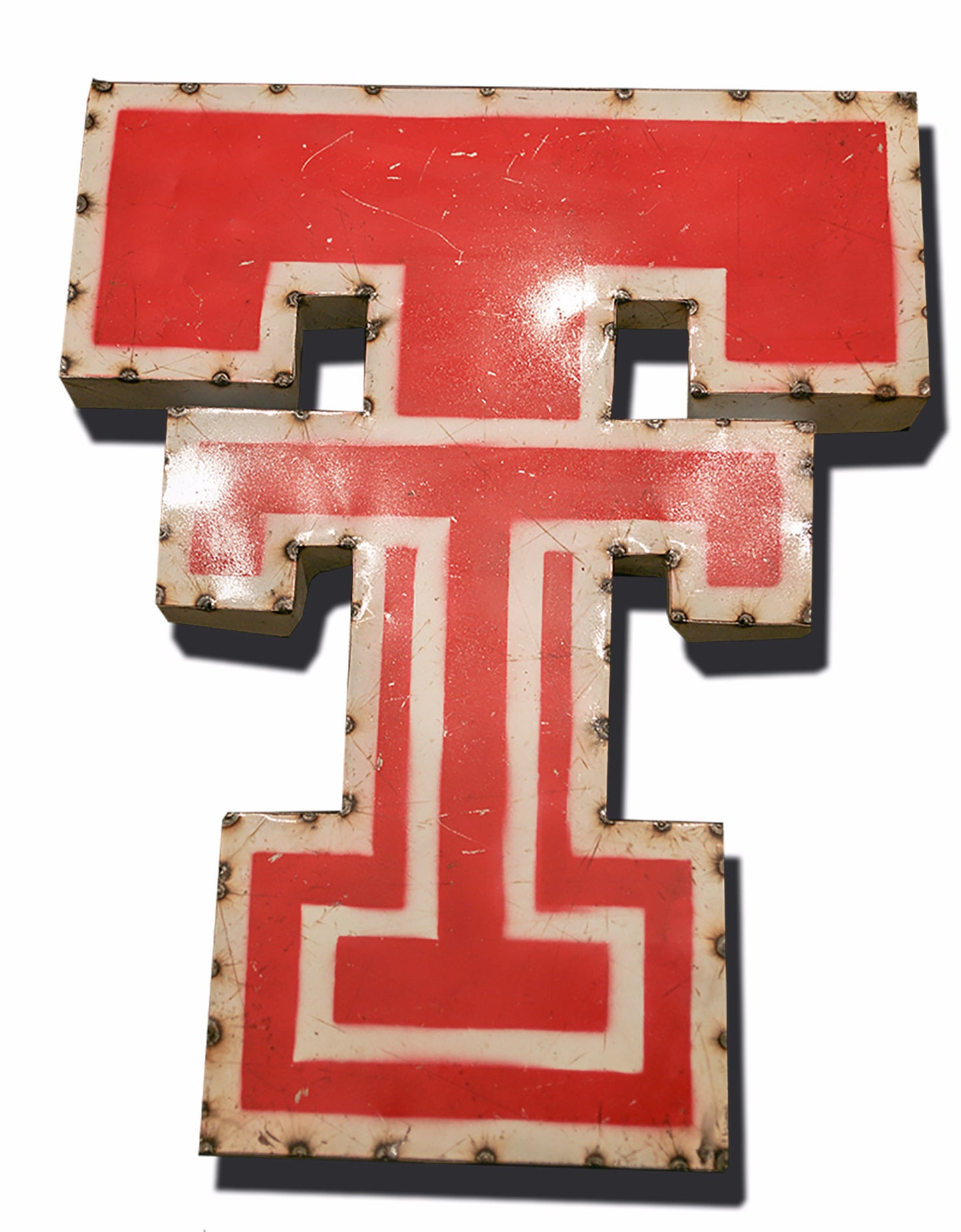 Texas Tech University Double T Logo Recycled Metal Wall Decor