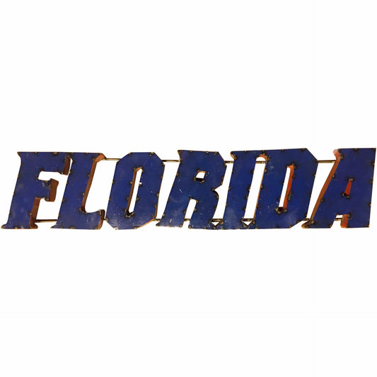 University of Florida "Florida" Recycled Metal Wall Decor