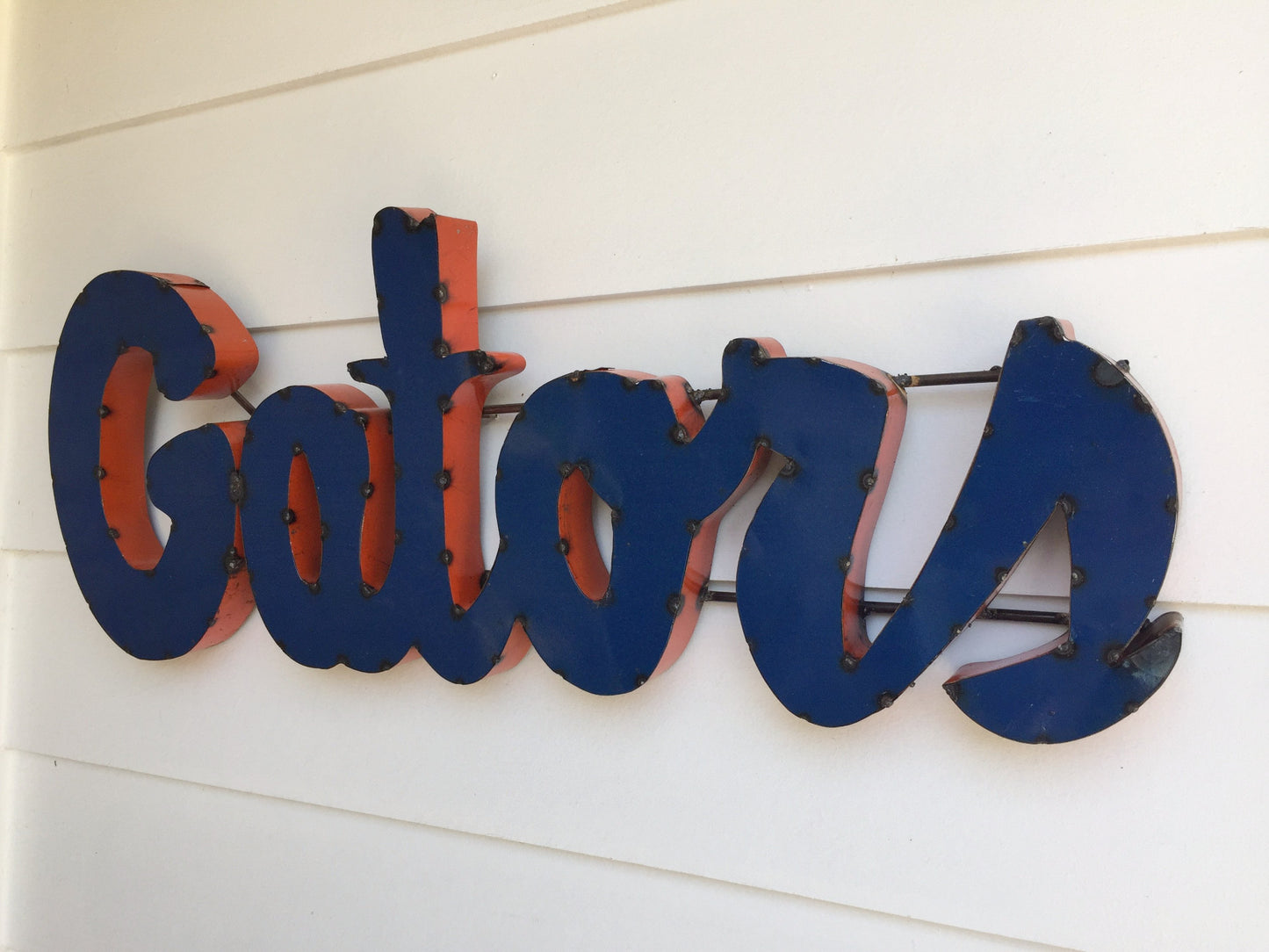 University of Florida "Gators" Recycled Metal Wall Decor