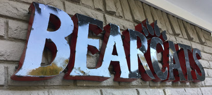 University of Cincinnati "Bearcats" Recycled Metal Wall Decor