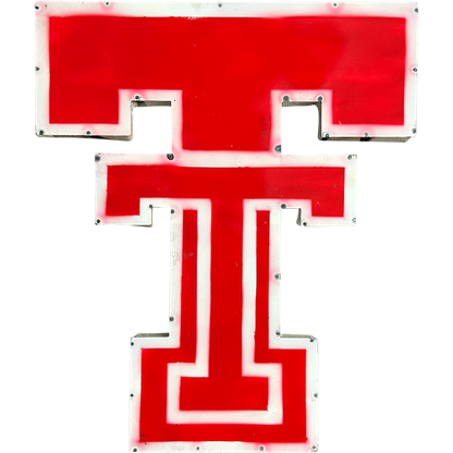 Texas Tech University Double T Logo Recycled Metal Wall Decor