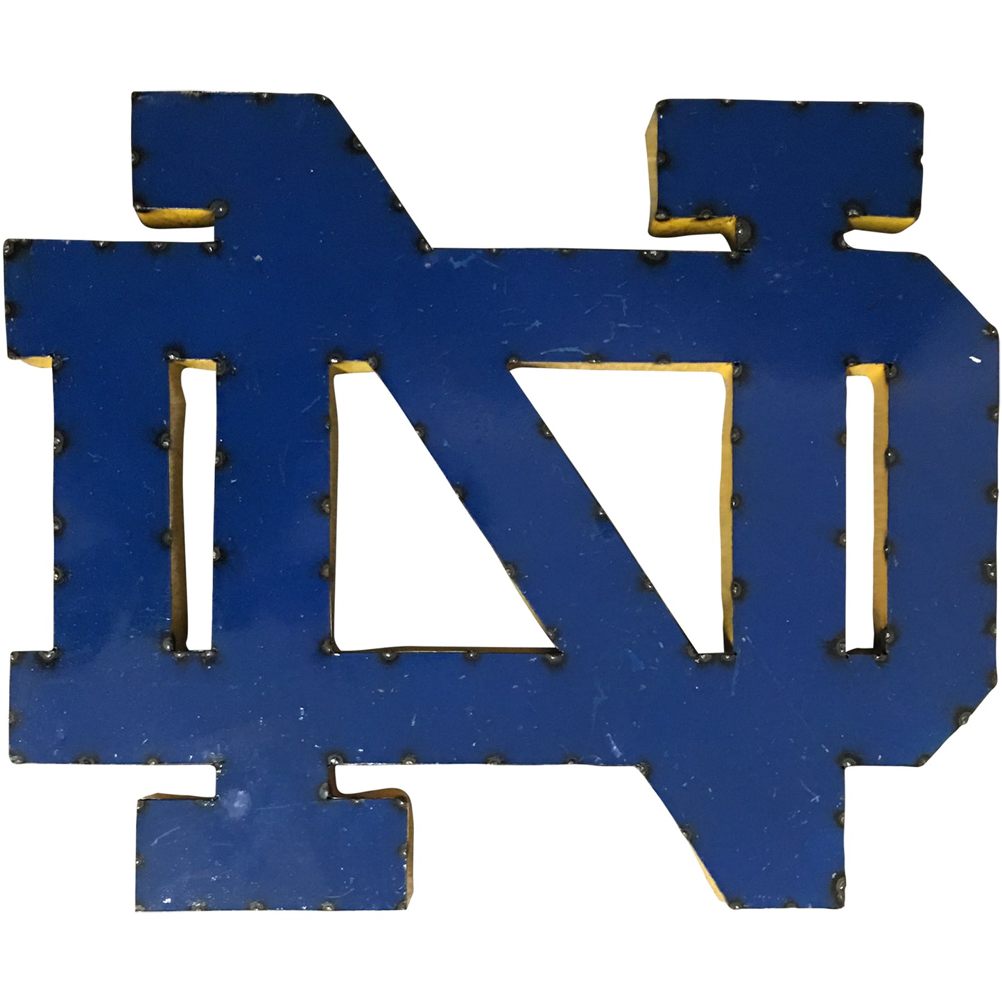 Notre Dame Classic Logo Recycled Metal Wall Decor