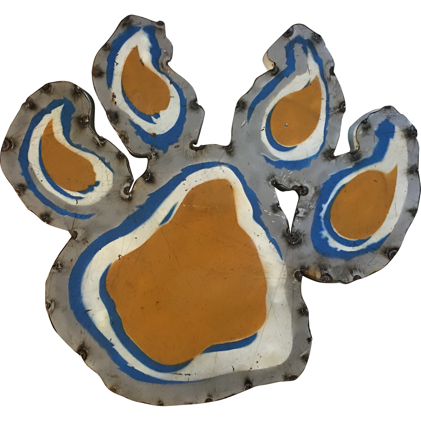 Sam Houston State Paw Recycled Metal Wall Decor