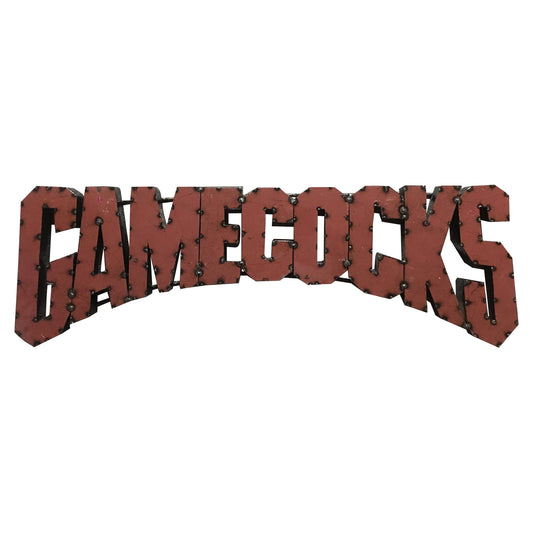 University of South Carolina "Gamecocks" Recycled Metal Wall Decor