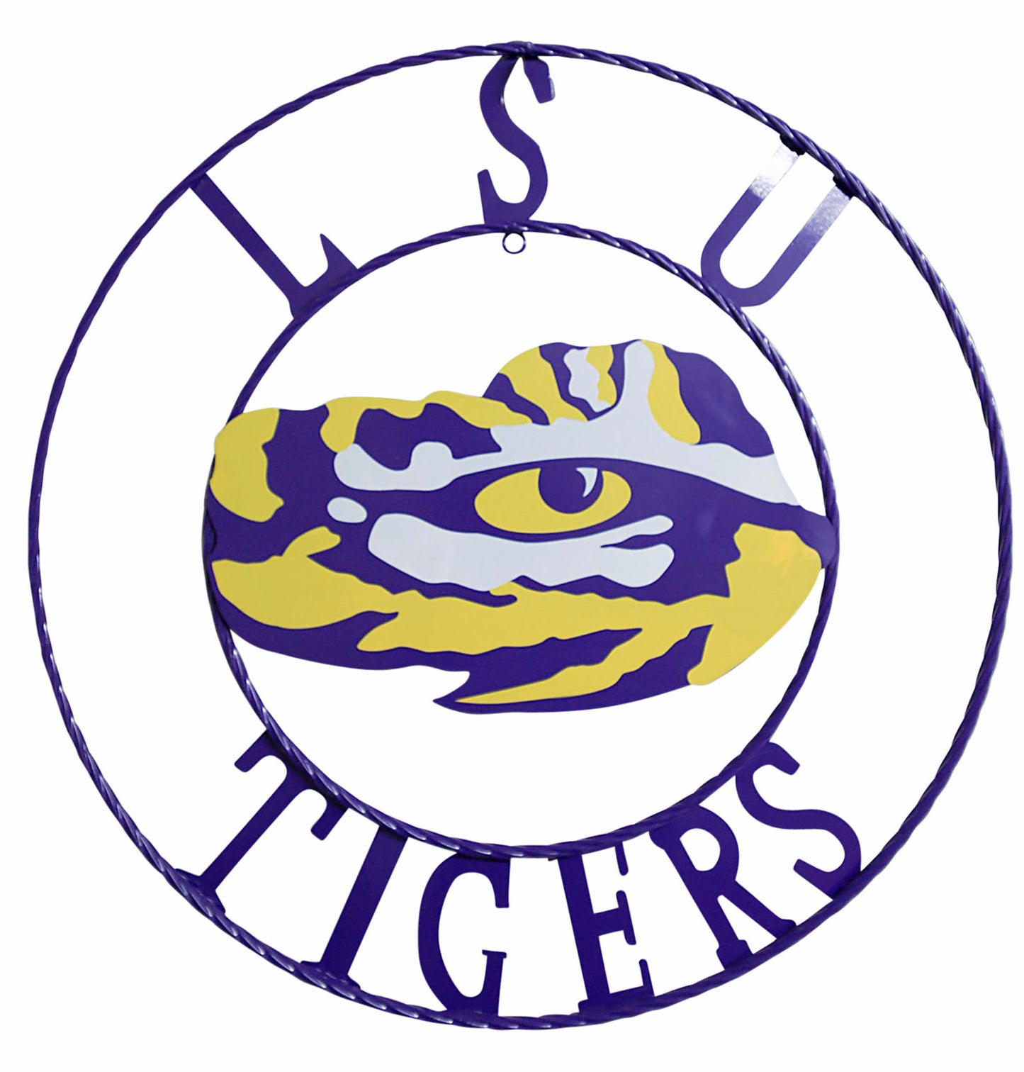 Louisiana State University LSU Tigers Wrought Iron Wall Decor