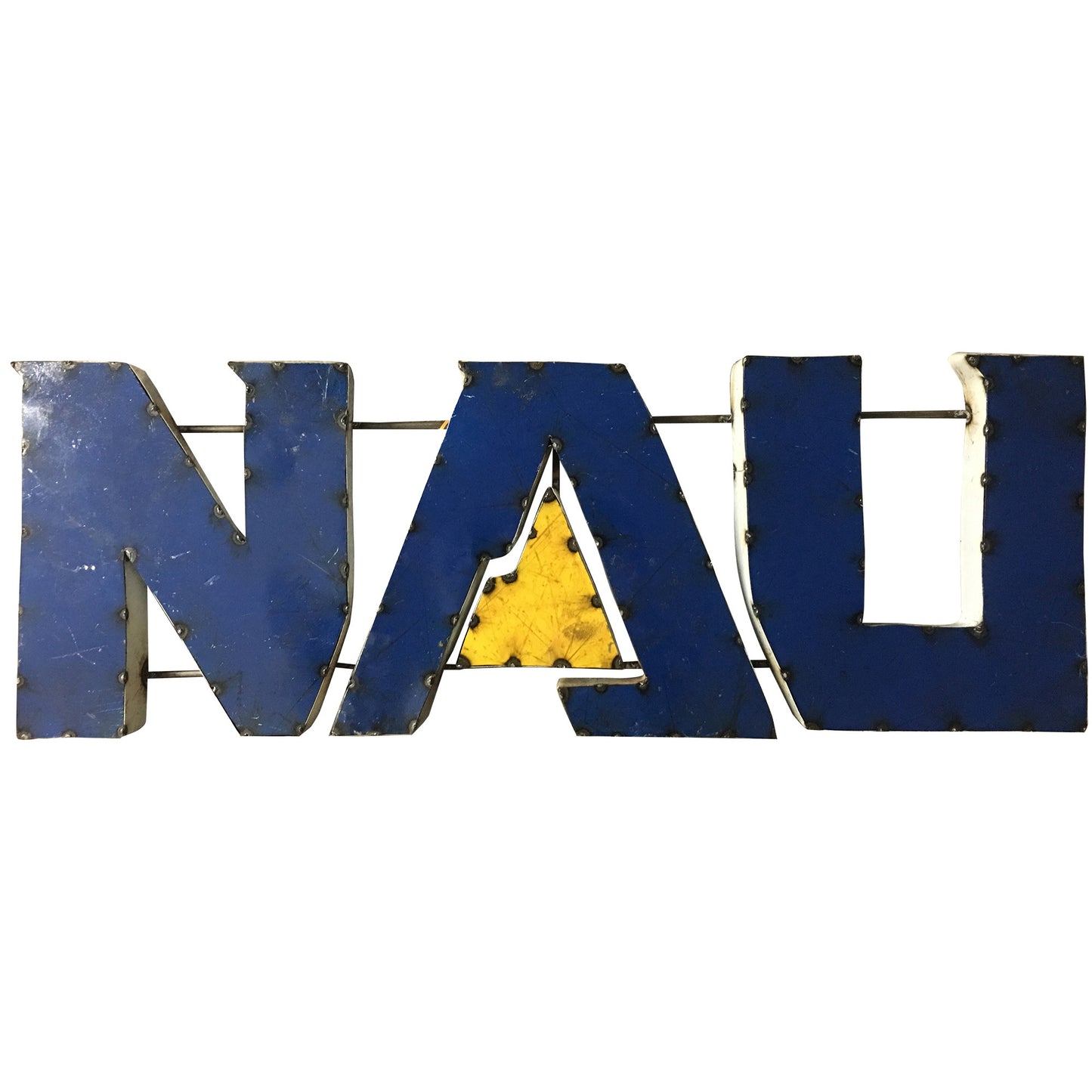 Northern Arizona University "NAU" Recycled Metal Wall Decor