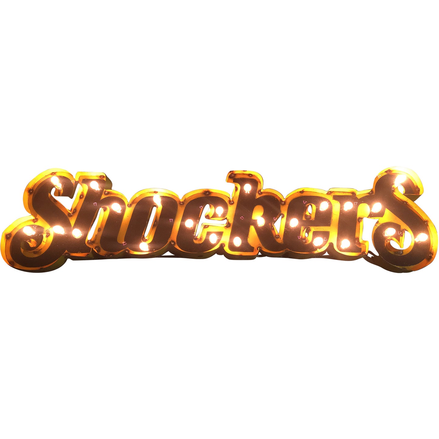 Wichita State University "Shockers" Lighted Recycled Metal Wall Decor