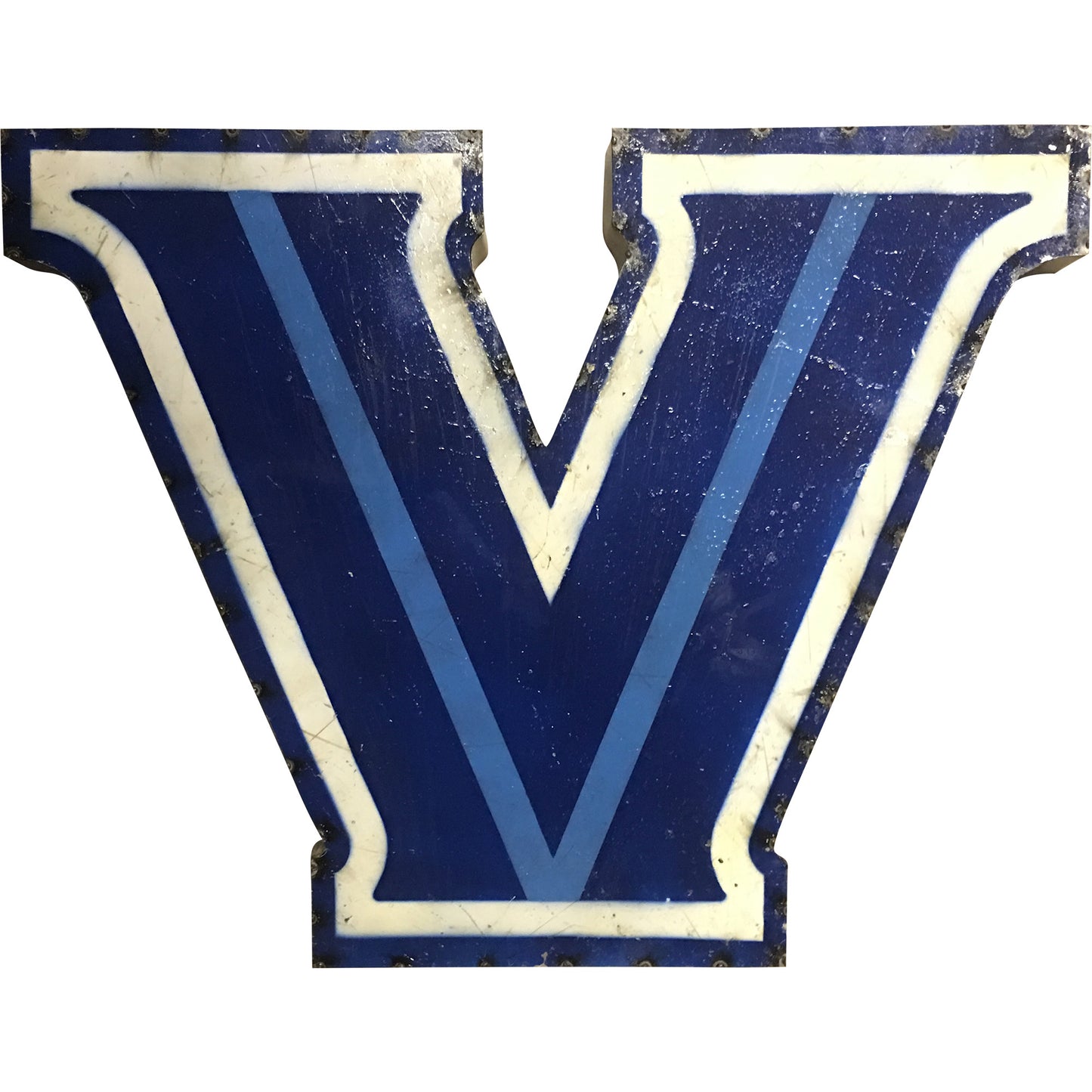 Villanova University "V" Logo Recycled Metal Wall Decor