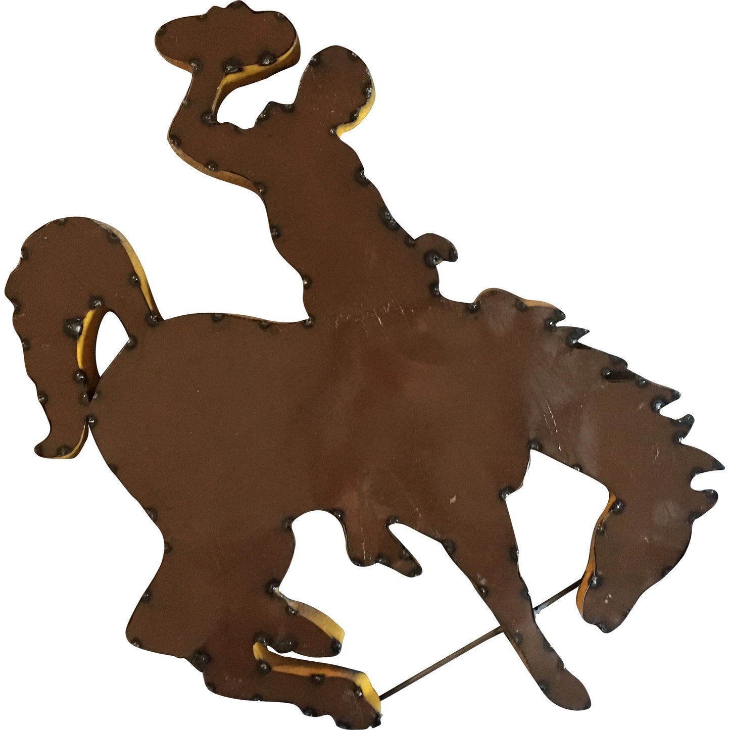 University of Wyoming Mascot Recycled Metal Wall Decor