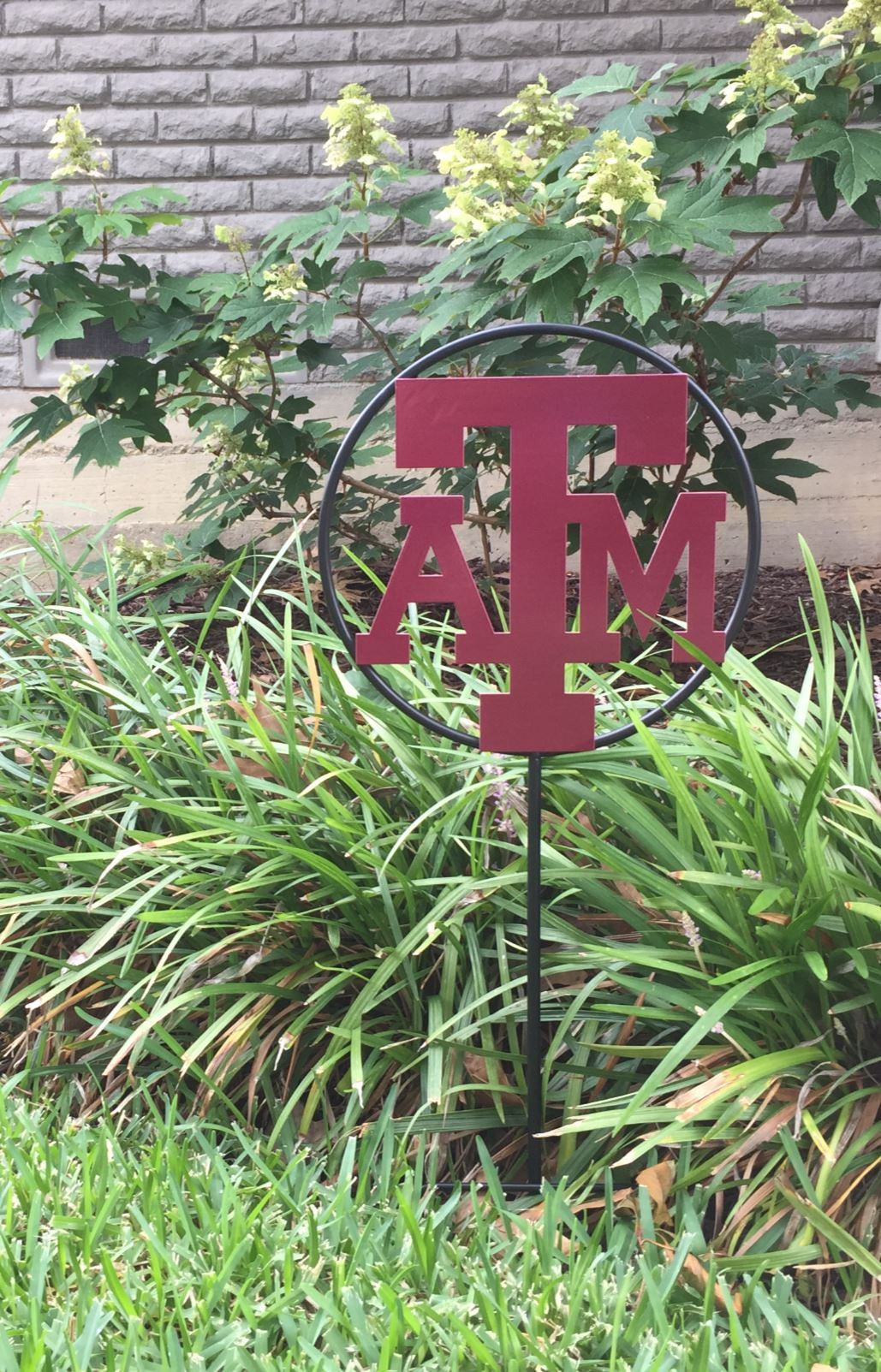 Texas A&M University Logo Wrought Iron Yard Decor