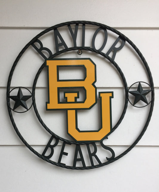 Baylor University Bears Wrought Iron Wall Decor